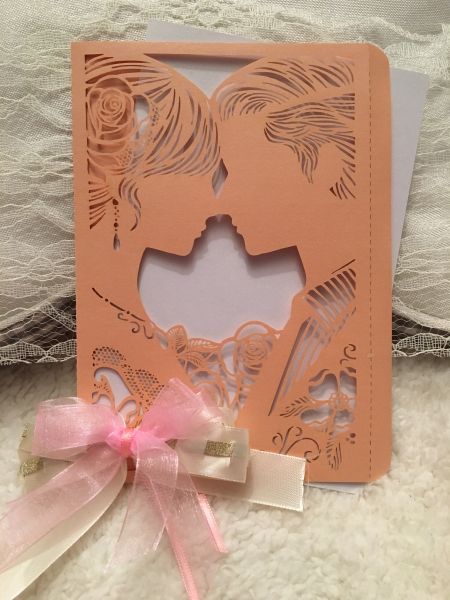 Hochzeits-Karten "Rosen", 3D, 1 Stück