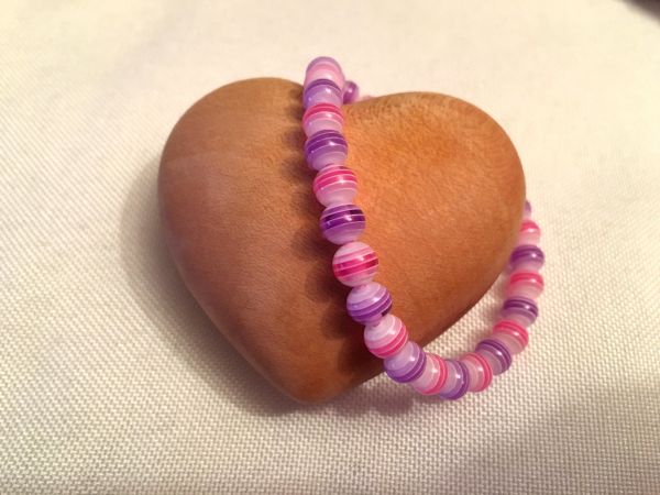 Perlen-Armband rosa