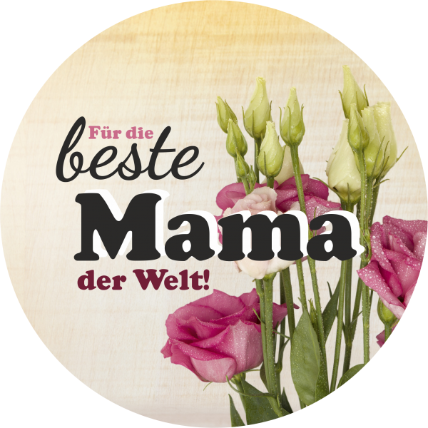 Tortenaufleger "Beste Mama" Blumen